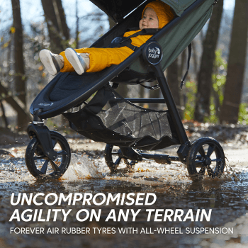 Image showing the City Mini GT2 3-Wheel All Terrain Pushchair, Opulent Black product.