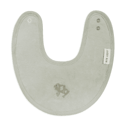 Image showing the Frog Embroidered Cotton Bib product.