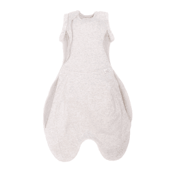 Image showing the Swaddle to Sleep Sleeping Bag, 0.5 TOG, 0 - 4 Months, Minimal Grey product.