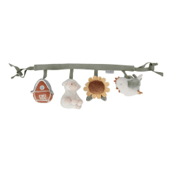 Image showing the Little Farm Pushchair & Car Seat Toy product.