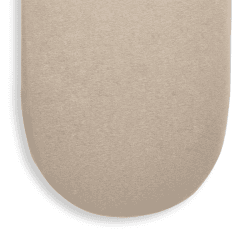 Image showing the Organic Moses Basket Fitted Sheet, Truffle product.