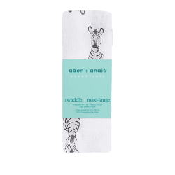 Image showing the Essentials Cotton Muslin Swaddle, 112 x 112cm, Safari Babes product.