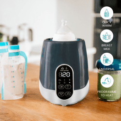 Image showing the Nutri Smart Bottle Warmer for Car & Home, Blue product.