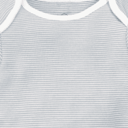 Image showing the Long Sleeve Bodysuit, 0 - 3 Months, Blue Stripe product.