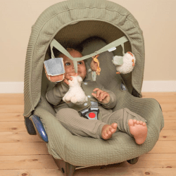 Image showing the Little Farm Pushchair & Car Seat Toy product.
