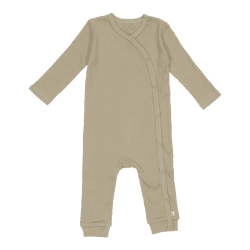 Image showing the Sailors Bay Wrapped Rib One-Piece Suit, 0 - 2 Months, Olive product.