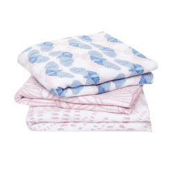 Image showing the Boutique Pack of 3 Cotton Muslin Squares, 70 x 70cm, Deco product.
