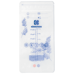 Image showing the Pack of 25 Breast Milk Storage Bags with Temperature Sensor, Clear product.