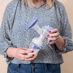 Image showing the Manual Breast Pump, Purple product.
