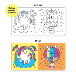 Image showing the Unicorn Dreams Color Magic Bath Book product.