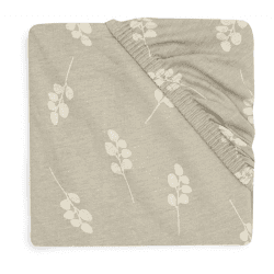 Image showing the Twig Jersey Bedside Crib Fitted Sheet, 50 x 80cm, Olive Green product.