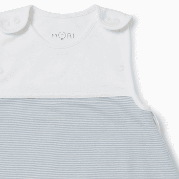 Image showing the Clever Sleeping Bag, 1.5 TOG, 0 - 24 Months, Blue Stripe product.