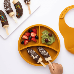 Image showing the Silicone Divider Plate, Mustard product.