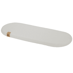 Image showing the Little Me Hypoallergenic Bamboo Moses Basket Mattress, 66 x 28 x 4cm, White product.