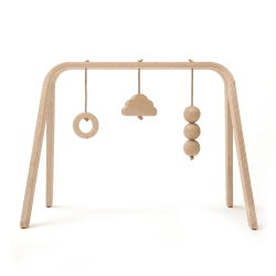 Image showing the Naho Wooden Activity Arch, Natural product.