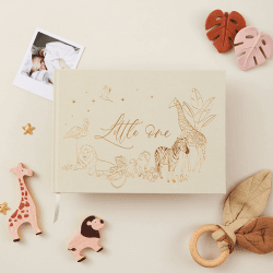 Image showing the Little One Baby Journal (Cloth Cover), Safari product.