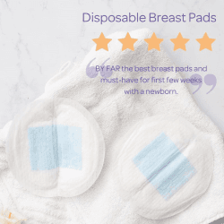 Image showing the Pack of 60 Disposable Breast Pads, White product.