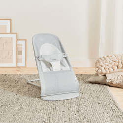 Image showing the Balance Soft Bouncer, Mesh, Silver/White product.