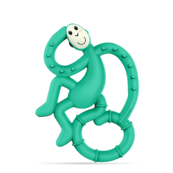 Image showing the Mini Monkey Teething Toy, Turquiose product.