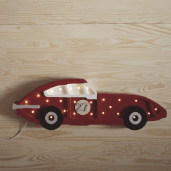 Image showing the Wooden Race Car Lamp, Frecciarossa product.