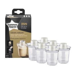 Image showing the Closer to Nature Pack of 6 Milk Powder Dispensers product.