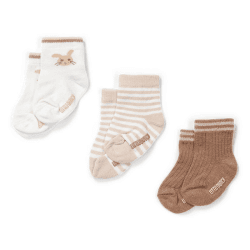 Image showing the Baby Bunny Pack of 3 Baby Socks, 2 - 9 Months, Sand product.