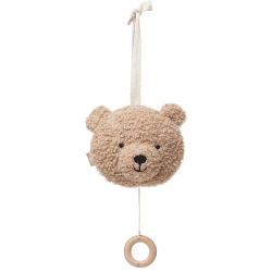 Image showing the Musical Pull Soft Toy Teddy Bear, Biscuit product.