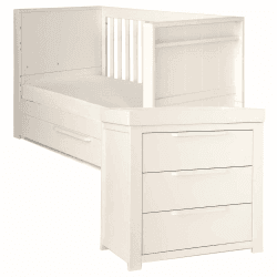 Image showing the Franklin 2 Piece Nursery Furniture Set (excl. Mattress), White Wash product.