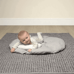 Image showing the Baby Gym & Play Mat, White/Grey product.