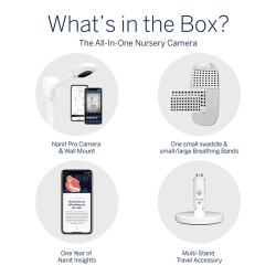 Image showing the Nanit Pro Complete Baby Monitor Bundle, White product.