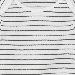 Image showing the Long Sleeve Bodysuit, 0 - 3 Months, Grey Stripe product.