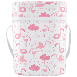 Image showing the Insulated Twin Bottle Carrier, Pink product.