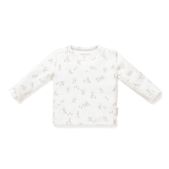 Image showing the Baby Bunny Long Sleeve Top, 2 - 4 Months, White product.
