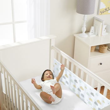 Image showing the Mesh 4 Sided Cot & Cot Bed Liner, On Cloud 9 product.