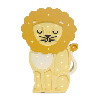 Image showing the Wooden Lion Lamp, African Yellow product.