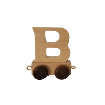 Image showing the Natural Wooden Letter B, Natural product.