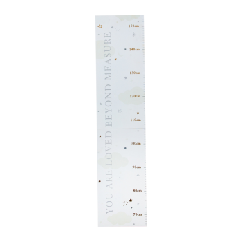 Image showing the Bambino Hanging Height Chart, White product.