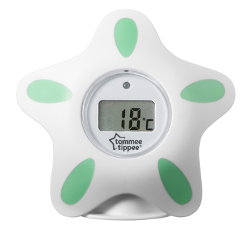 Image showing the Closer to Nature Bath & Room Thermometer, White product.