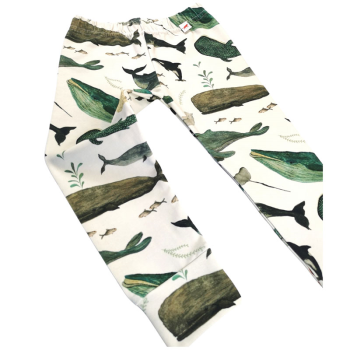 Image showing the Leggings, 0 - 6 Months, Whale Song product.