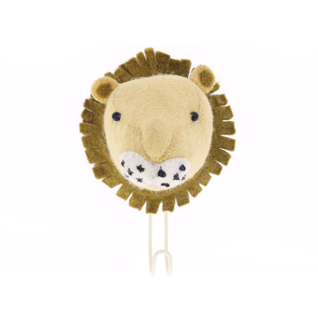 Image showing the Lion Head Coat & Wall Hook, Cream product.