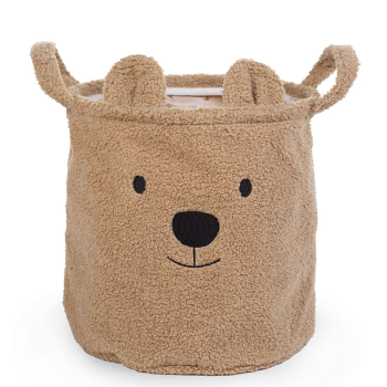 Image showing the Teddy Basket Medium, Brown product.