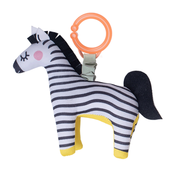 Image showing the Savannah Adventures Dizi the Zebra Soft Activity Toy, Black/White product.