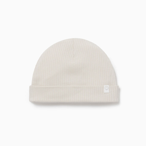 Image showing the Ribbed Hat, 0 - 3 Months, Ecru product.