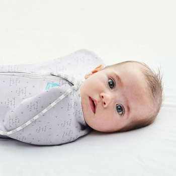 Image showing the Stage 1, Designer Lite Swaddle UP, 0.2 Tog, 1 - 3 Months, Grey (You Are My) product.