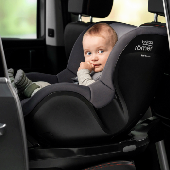 Image showing the Dualfix 3 i-Size Baby & Toddler Car Seat with 360° Rotation Function, from 3 Months, Graphite Marble product.