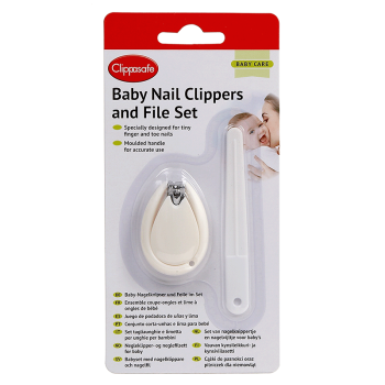 Image showing the Baby Nail Clippers & File Set, White product.