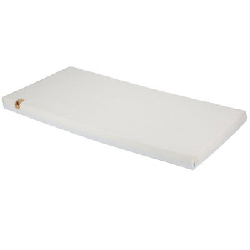 Image showing the Lullaby Hypoallergenic Bamboo Foam Cot Bed Mattress, White product.