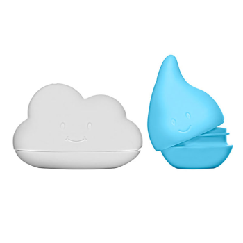 Image showing the Cloud & Droplet Bath Toys, Cloudy Blue product.