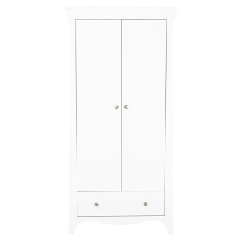 Image showing the Clara Double Door Wardrobe, White product.