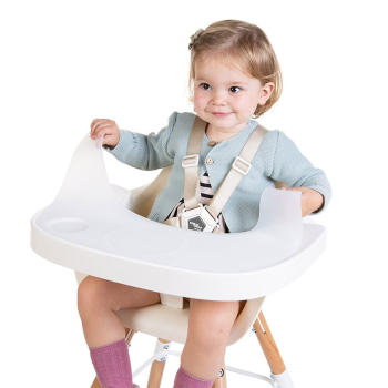 Image showing the Evolu High Chair Tray, White product.